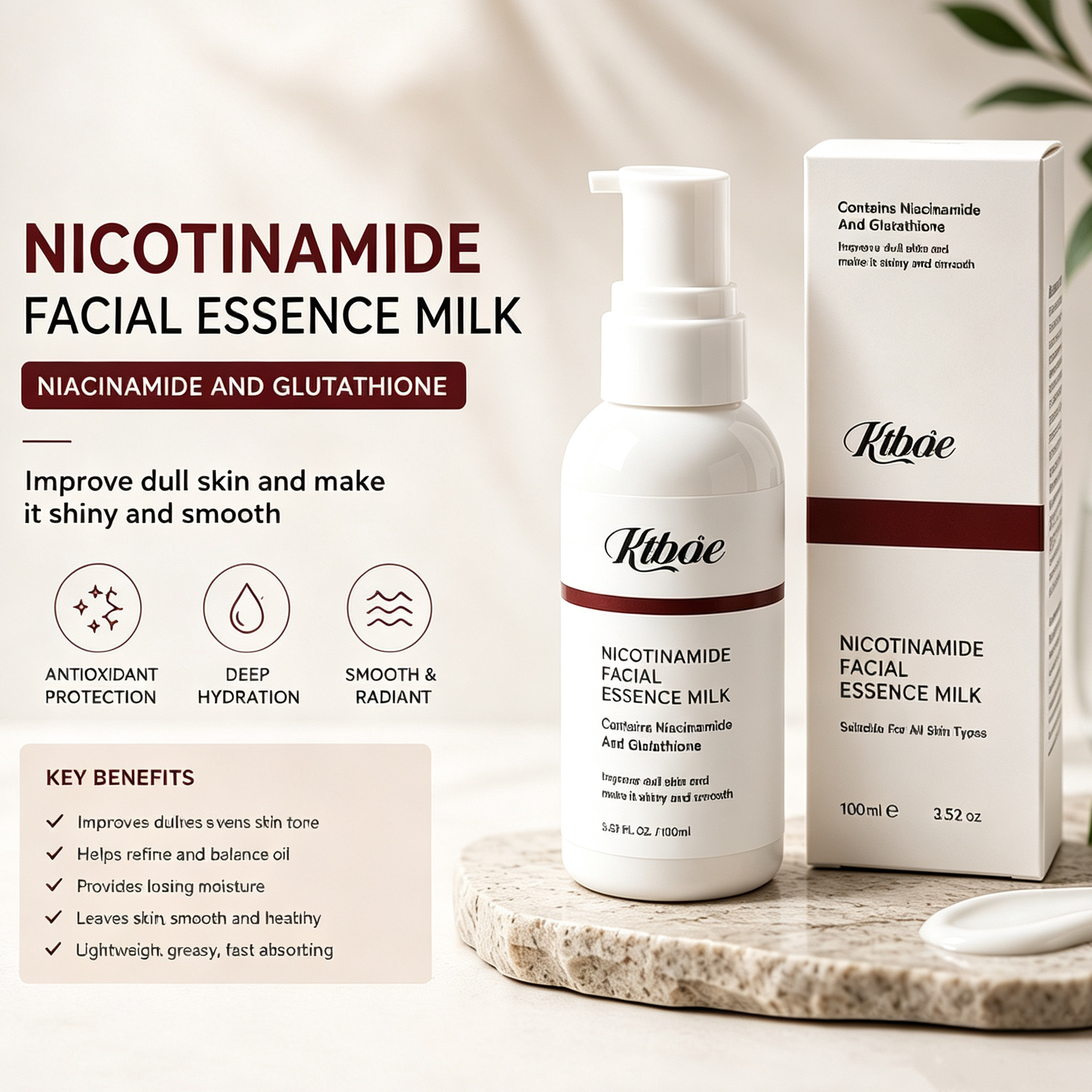 Nicotinamide Facial Essence Milk