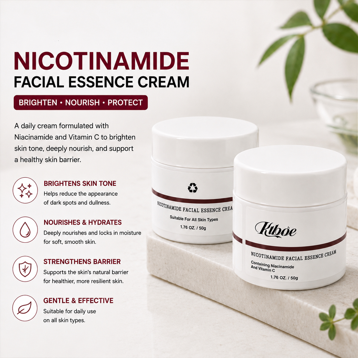 Nicotinamide Facial Essence Cream