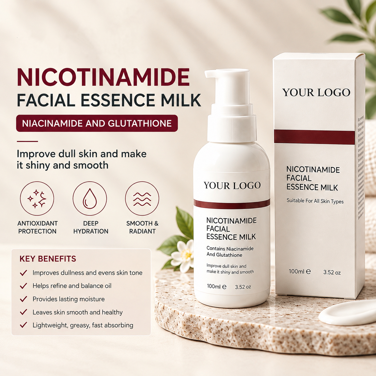 Nicotinamide Facial Essence Milk